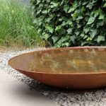 Vas de apă din corten Halo Ø100 cm